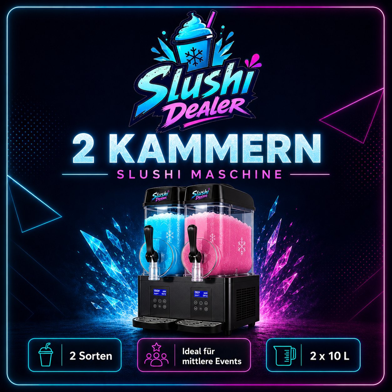 Slushi Maschine 2 Kammern